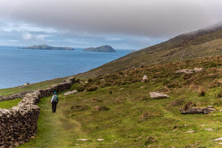 Helen Jeske hiking Dingle Peninsula