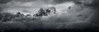 Moody clouds on the Tetons