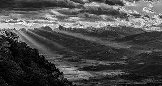 Daybreak Beams over Cimarron Ridge