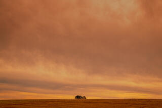 Isolated in the vast sky and prarie