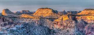 Moments After Dawn, Light Hits the Higher Points