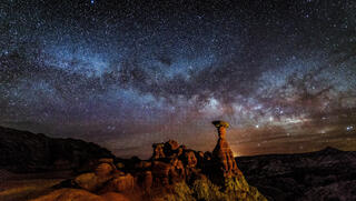 Milky Way Over Toadstool Hoodoo