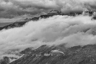 Misty, Rainy Day on Courthouse Rock