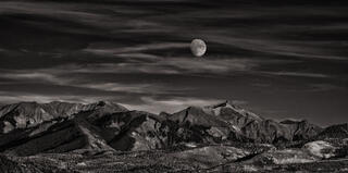 Moon Rises over the San Juan Mountains