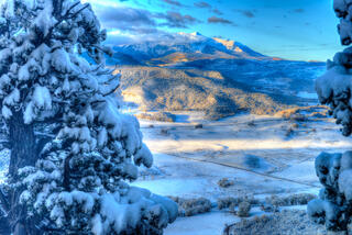 October Snow Covers the Land