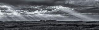 Rays dance across the plains