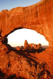 View of Turret Arch Thru North Window Arch 1993