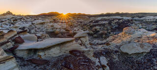 Sunrise at Bisti Badlands
