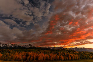 Sunset Red over Dallas Divide
