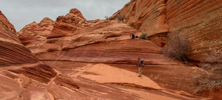 Andrew Silvey and Bret Benge in North Coyote Buttes